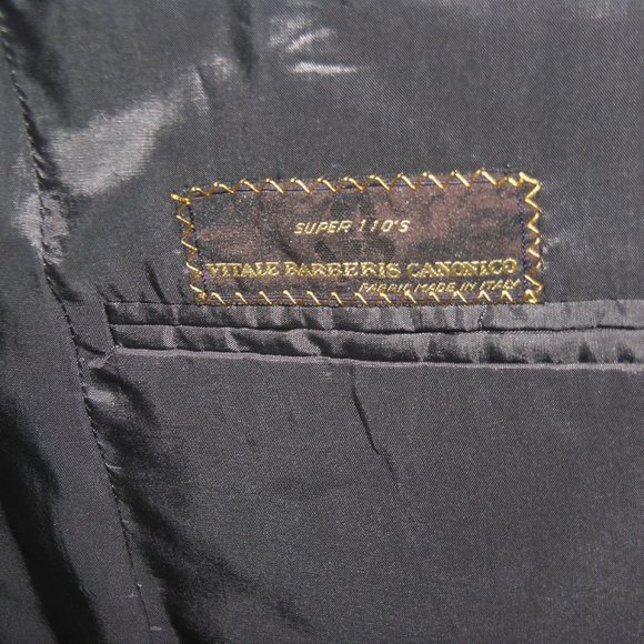 Leonard Logsdail Custom Made Solid Gray Two Button Suit Jacket 40R - Picture 9 of 10